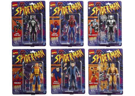 Hasbro Spider Man Marvel Legends Retro Collection Wave 2 Set Of 6