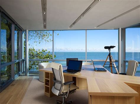 12 Remarkable Home Offices With An Ocean View House Design Office