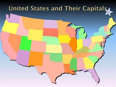 Ppt United States And Their Capitals Powerpoint Presentation Free