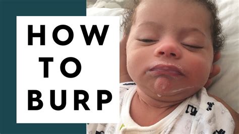 How To Burp A Newborn Best Ways To Burp A Baby Youtube