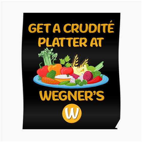 Crudité Platter From Wegners Vegetable Veggie Tray Poster For Sale