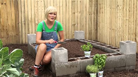 Cement Block Raised Bed Burpee Garden Projects Youtube