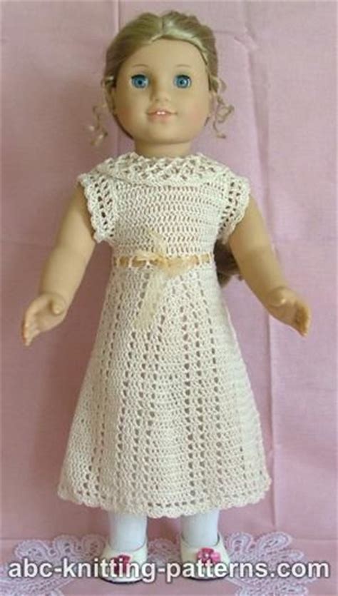 Abc Knitting Patterns American Girl Doll Lace Summer Dress