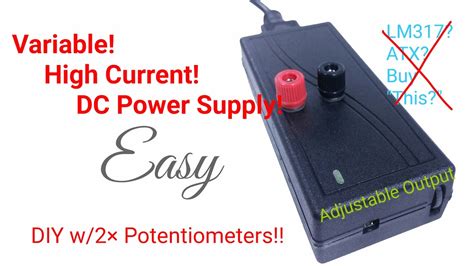 Maybe you would like to learn more about one of these? 5 Easy Steps DIY Adjustable DC Bench Power Supply Variable with 2x Salvaged Pots High Current ...
