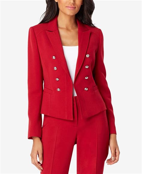 Tahari Asl Faux Double Breasted Blazer And Reviews Jackets And Blazers