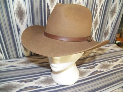 Resistol Fur Felt Outback Pinch Front Brown Mens Cowboy Western Hat