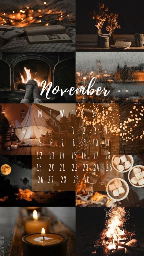 November Calendar Wallpaper Background November Wallpaper