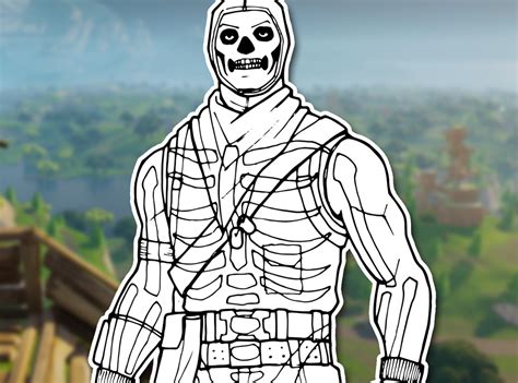How To Draw Skull Trooper Fortnite Battle Royale Drawing Tutorial
