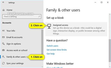 How To Setup Assigned Access In Windows 10 Kiosk Mode Enable Kiosk
