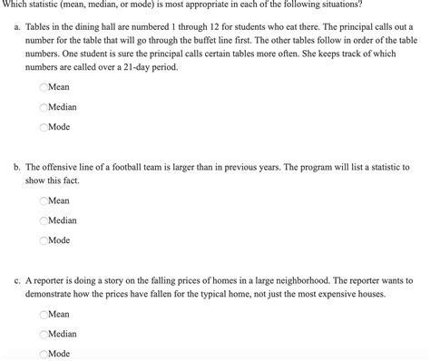 Another application of the above formula is in calculating skewness. Answered: Which statistic (mean, median, or mode)… | bartleby