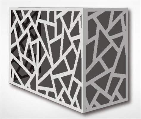Decorative ac wall unit cover. Modern design aluminum air conditioner cover for decorative outdoor - Foshan Qi Aluminum ...