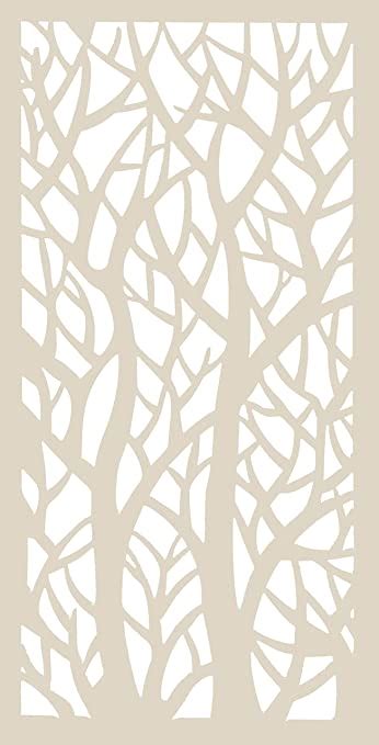 Vima Twin Trees Decorative Wall Privacy Screen Fence