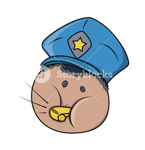 Traffic Police Cartoon Character Royalty Free Stock Image Storyblocks