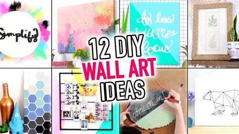 12 Easy Wall Art Ideas Youtube