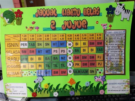 Jadual waktu 2017 (kosong) (1) by mahfuzahshamsudin 526 views. Sekolah Kebangsaan Taman Putra Perdana: Jadual Waktu 2 Jujur