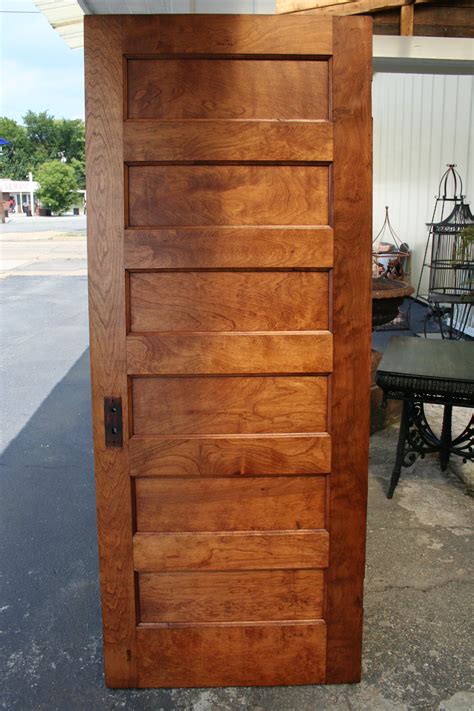 Six Panel Wooden Doors ~ Reclaimed Hardwood Six Panel Front Door