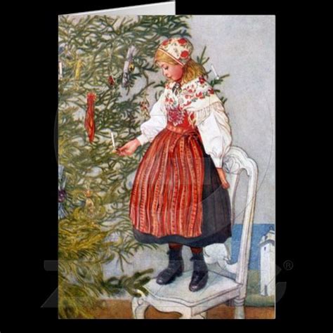 Imagina On Zazzle Carl Larsson Christmas Tree Note Cards