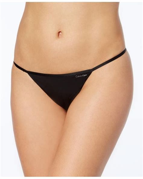 Calvin Klein Sleek Modal G String Thong D3509 In Black Lyst