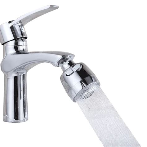 2 Modes Abs Stainless Steel Water Saving Bathroom Faucet Extender 360 Degrees Rotation Kitchen