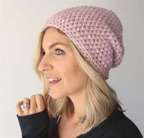 Free Slouchy Crochet Hat Pattern With Video Tutorial And Instructions