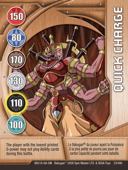 The anime series was produced by tms entertainment and japan vistec under the direction of mitsuo hashimoto. Quick Charge - The Bakugan Wiki