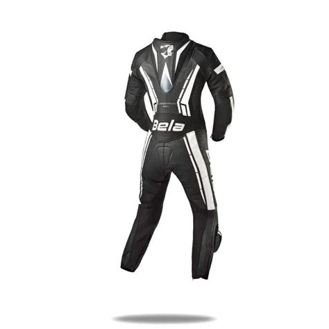 Bela Rocket Kids 1 Piece Motorcycle Racing Leather Suit Blackwhite