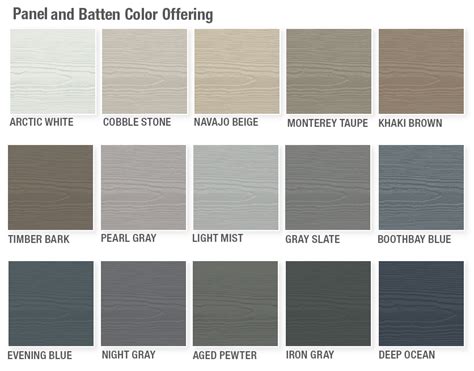 James Hardie Board And Batten Siding Colors