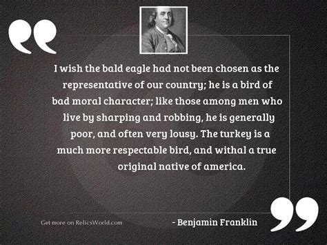 Https://tommynaija.com/quote/ben Franklin Bald Eagle Quote