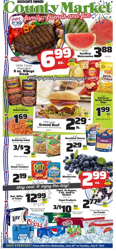 We moved from a small store around the corner, to our present location in 2010. County Market Weekly Ad June 30 - July 06, 2021