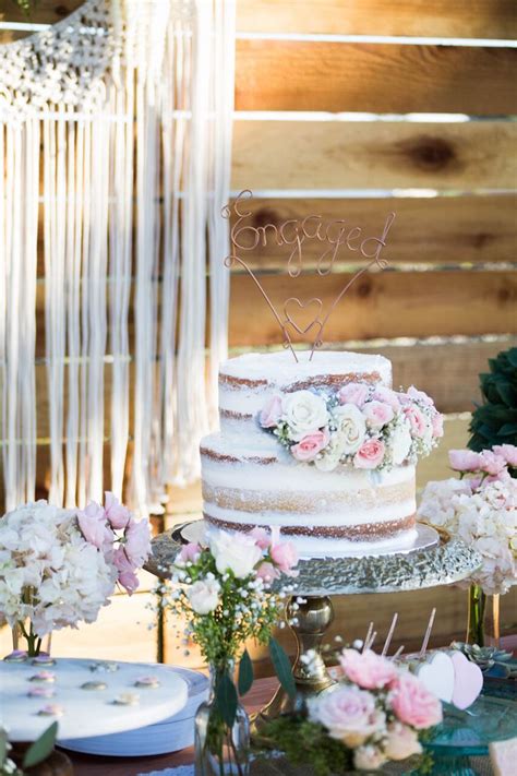 It's a charming quote that can be teamed up with a plethora of creative cake designs. Kara's Party Ideas Boho Rustic Chic Engagement Party ...