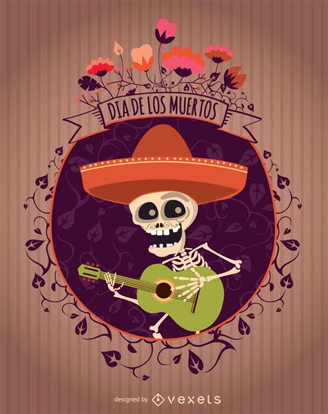 Day Of The Dead Mexican Mariachi Vector Download