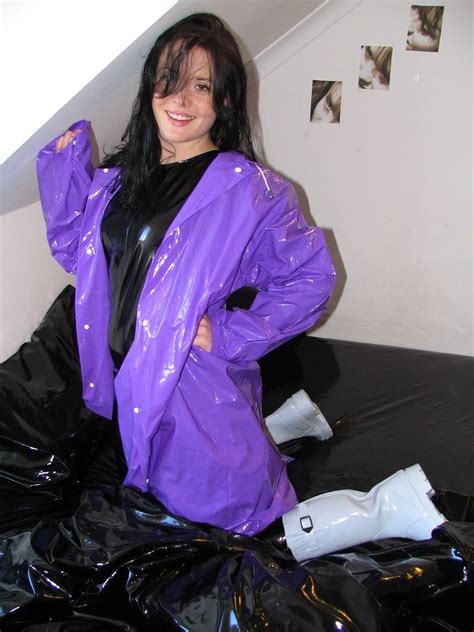 Purple Raincoat And Boots On Pvc Bed A Photo On Flickriver