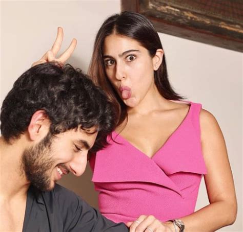 Sara Ali Khan Posted Fun Pictures With Brother Ibrahim Movie Officials