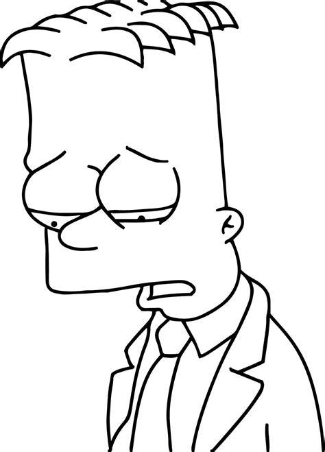 Dibujo Bart Simpson Para Colorear Image To U