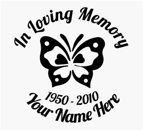 Free In Loving Memory Decal Templates Free Templates Printable
