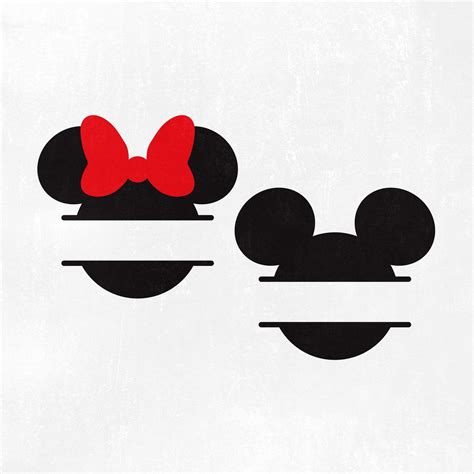 Mickey Mouse Svg File Mickey Mouse Monogram Minnie Mouse Eps My XXX