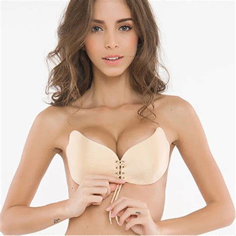 Sexy Push Up Bras Seamless Women Sexy Invisible Bra Adhesive Silicone Backless Wedding Bralette