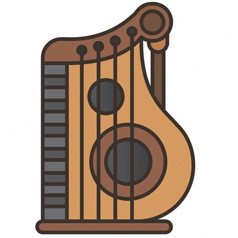Instrument, music, string, traditional, zither icon - Download on ...