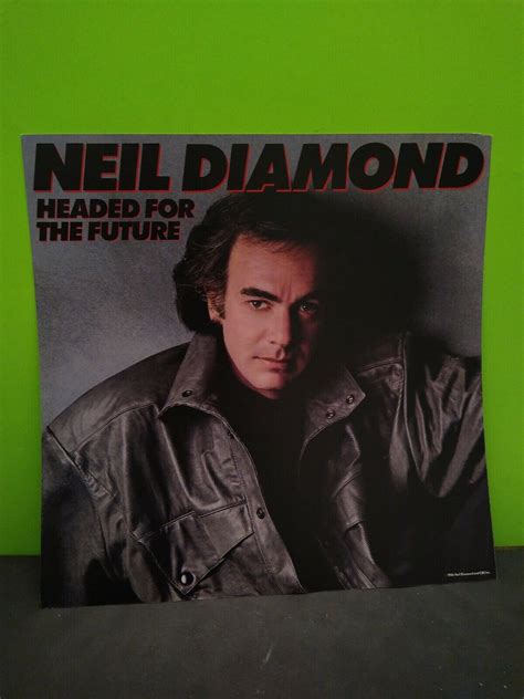 Neil Diamond Headed For The Future Lp Flat Promo 12x12 Poster Ebay