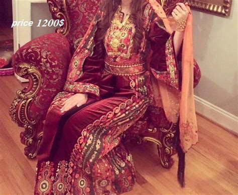 palestinian wedding dress traditional costume embroidery women dress henna malaka thobe with