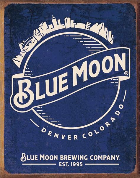 Blue Moon Skyline Logo Retro Desperate Enterprises