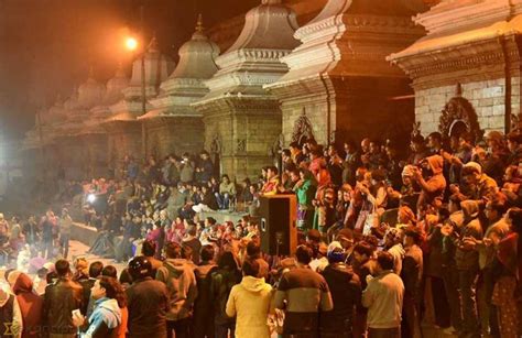 The Pashupati Aarti A Spectacle To Behold Nepalnews