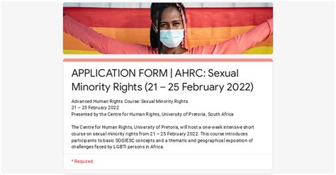Application Form Ahrc Sexual Minority Rights 21 25 February 2022