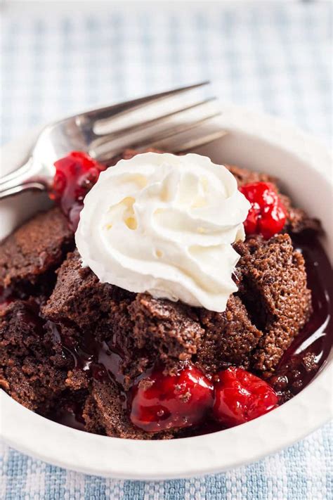 3 Ingredient Chocolate Cherry Dump Cake Recipe Shes Not Cookin