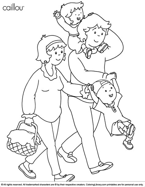 Caillou Coloring Picture