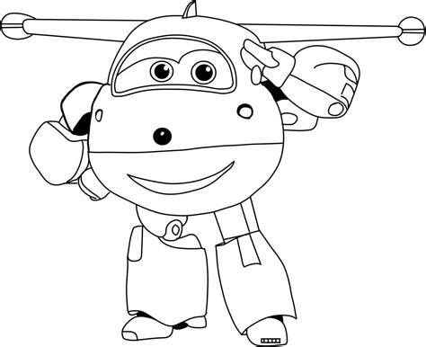 Super Wings Jerome Coloring Pages Sketch Coloring Page