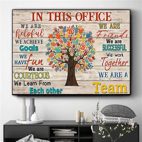 Team Together Everyone Achieves More Motivational Wall Art Canvas