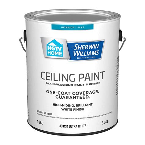 Hgtv Home By Sherwin Williams Ceiling Flat White Latex