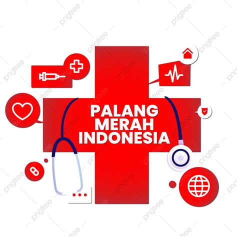 Logotipo Palang Merah Indonésia Pmi Png Vektor Fundo Transparente Png
