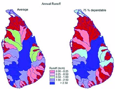 Surface Runoff Of Sri Lankas River Basins Download Scientific Diagram